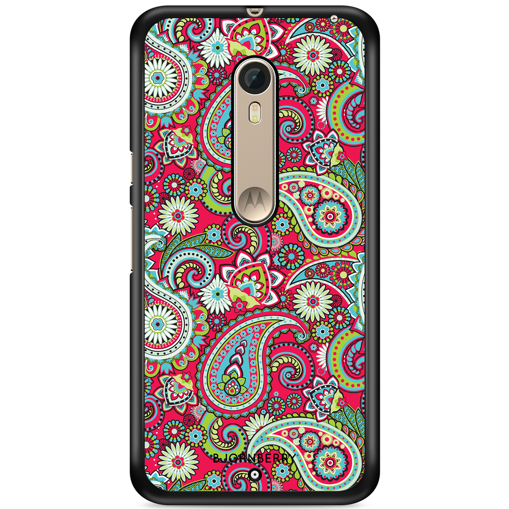 Moto X Style Case - Red Paisley