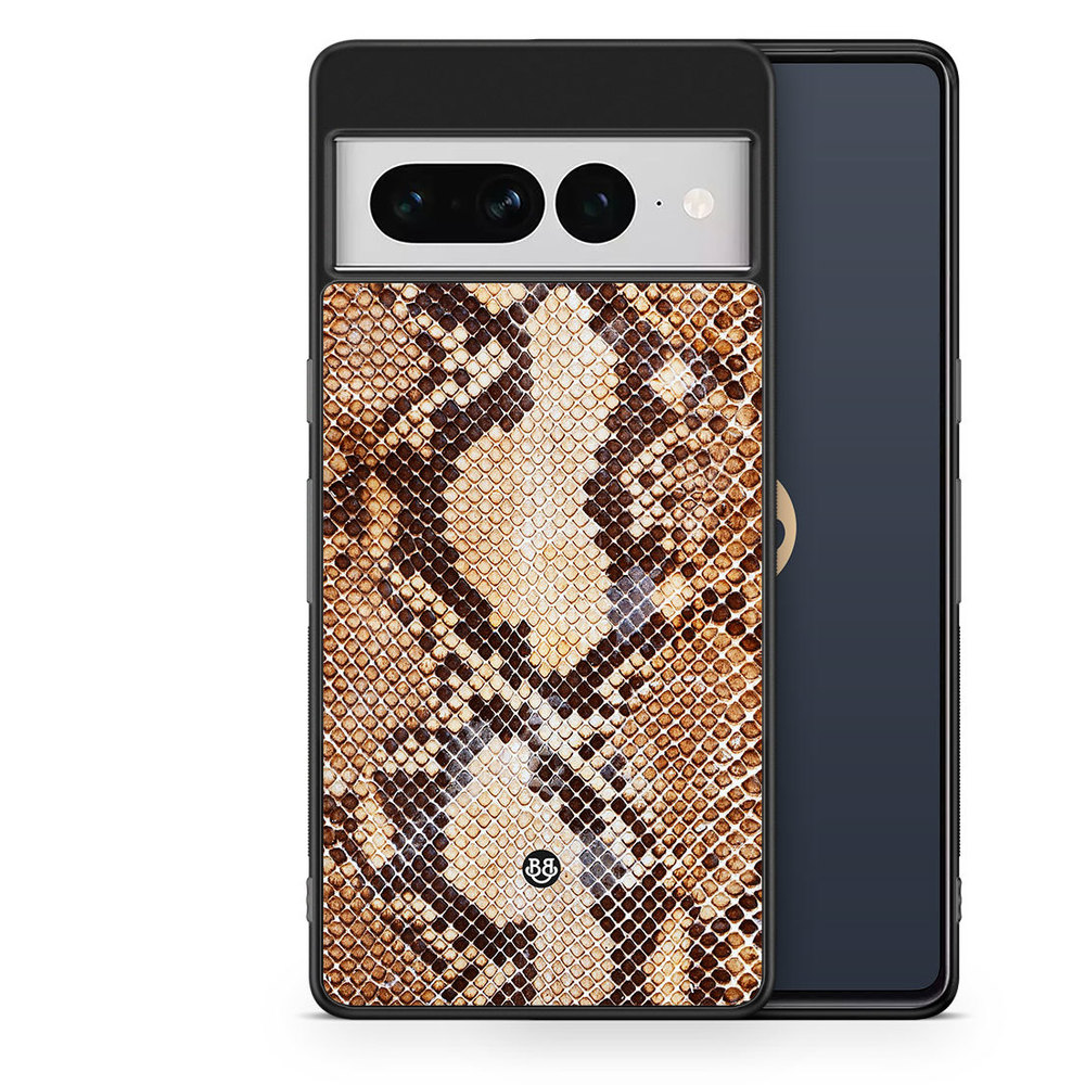 Google Pixel 7 Pro Case - Snakeskin Brown