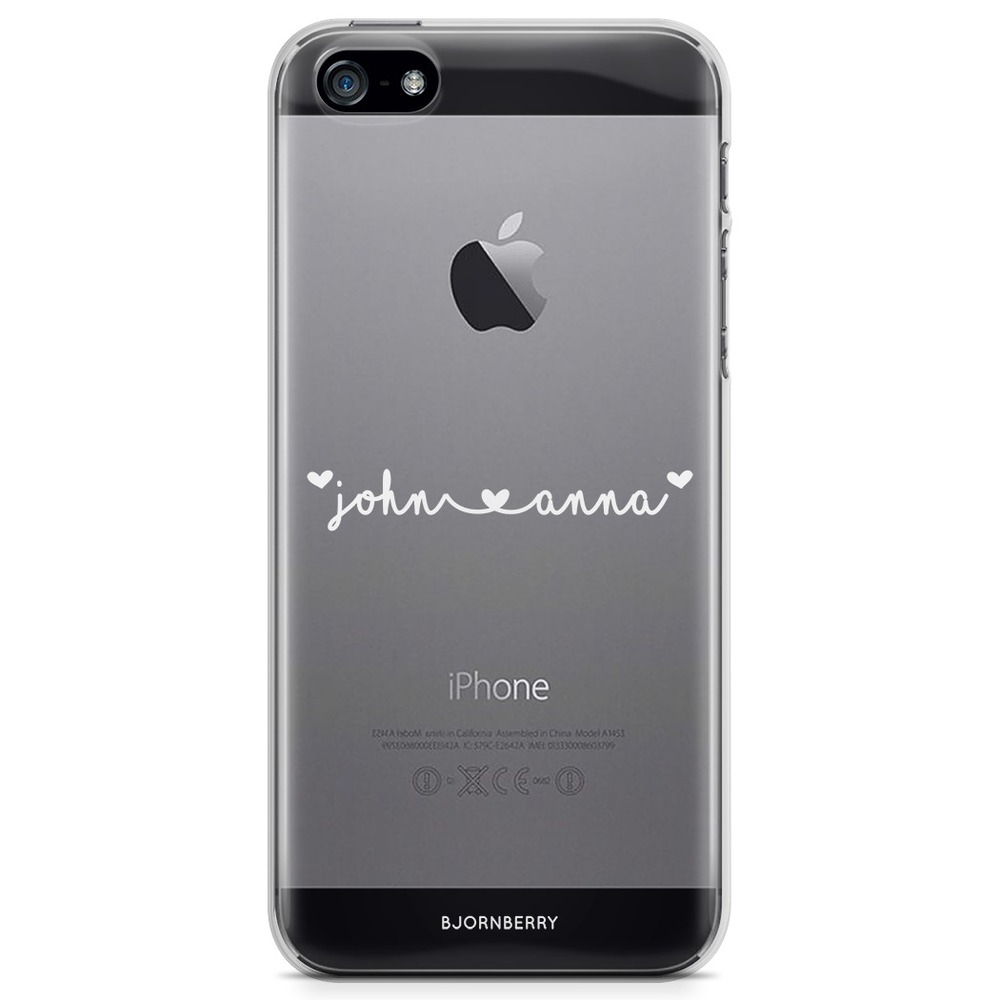 iPhone 5/5S/SE (2016) TPU Custom Case  - Name ❤ Name White
