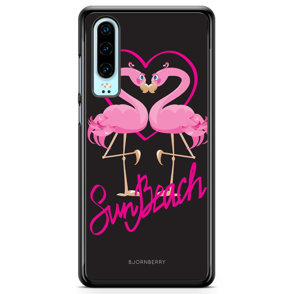 Huawei P30 Case - Sun Beach Flamingo