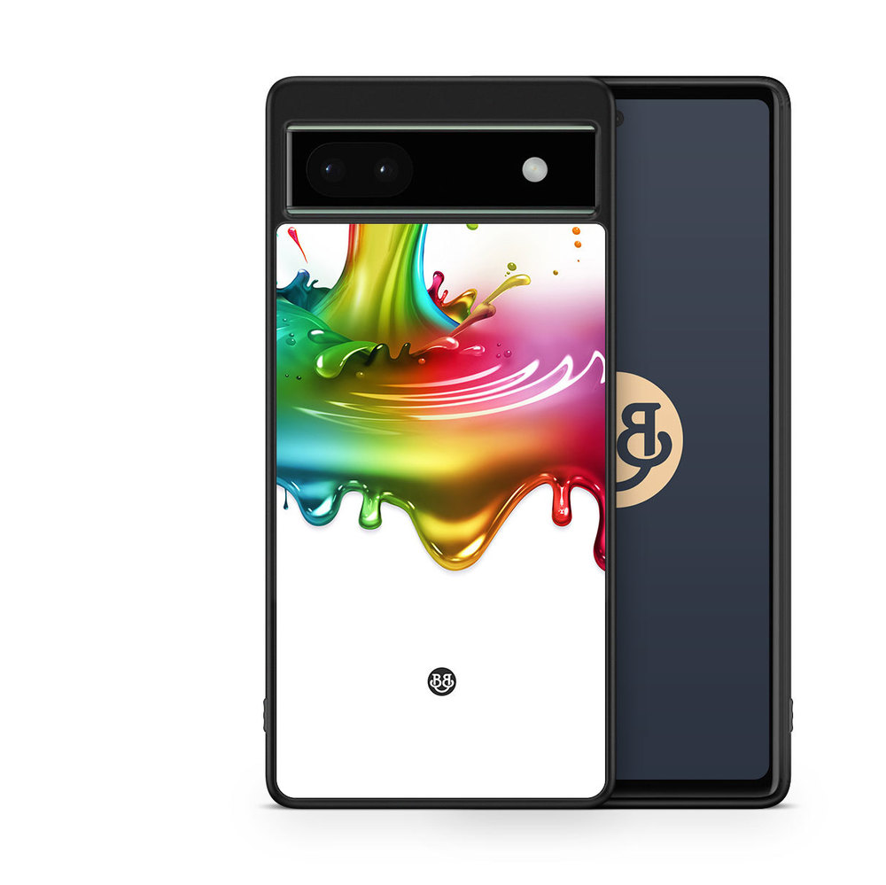 Google Pixel 6a Case - Rainbow Splash