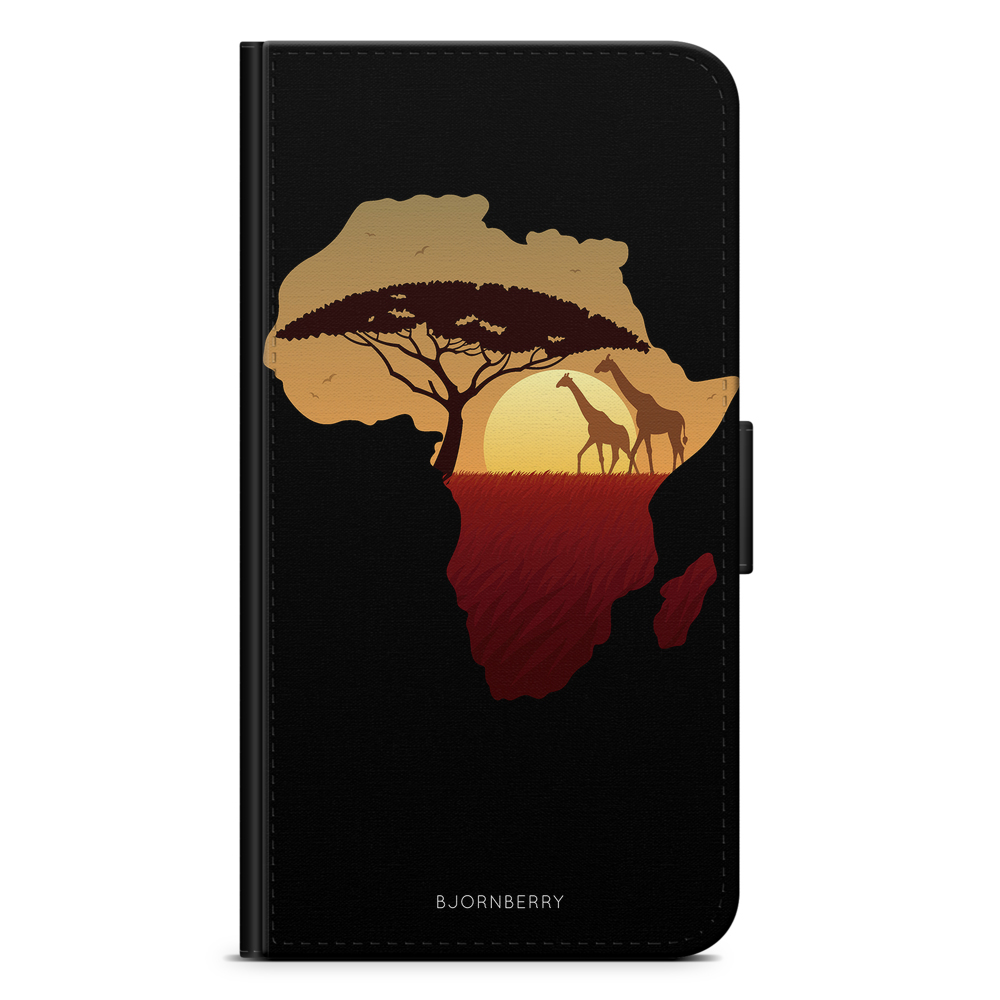 Samsung Galaxy Note 10 Wallet Case - Africa Black