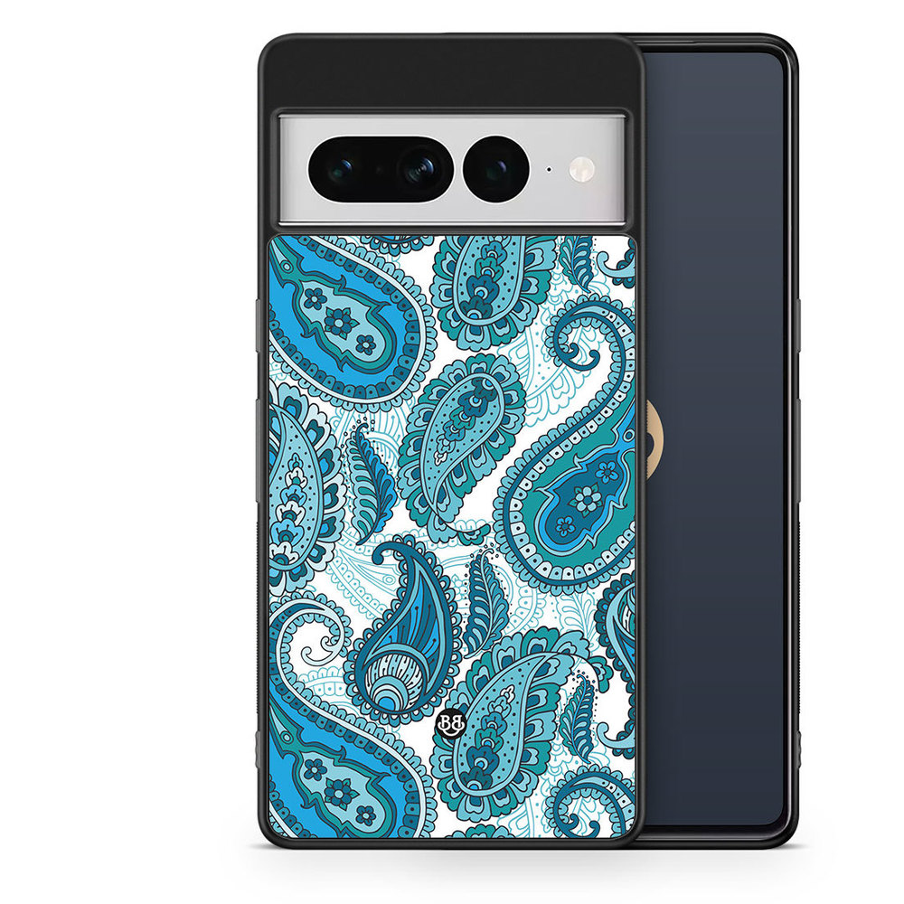 Google Pixel 7 Pro Case - Blue Paisley