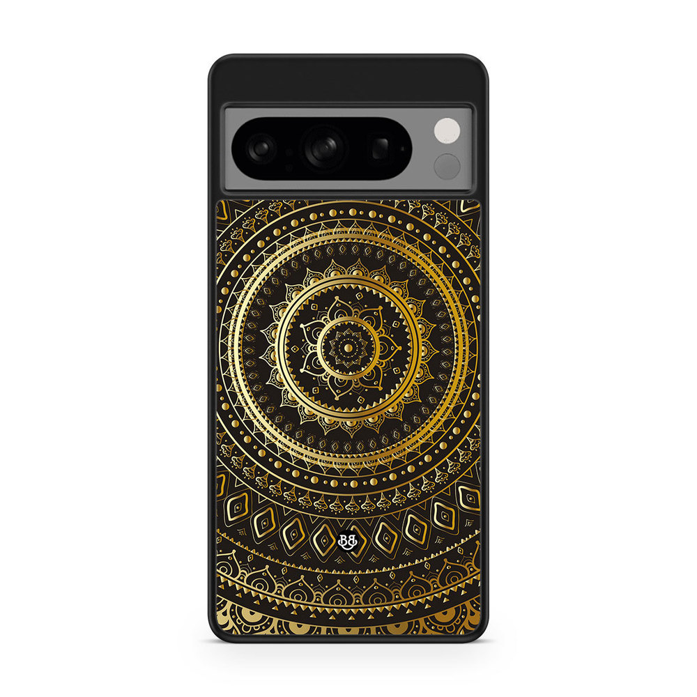 Google Pixel 8 Pro Case - Gold Mandala