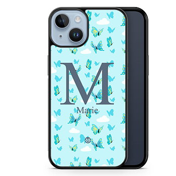 iPhone 14 Plus Custom Case - AWAKEN - Butterfly Blue