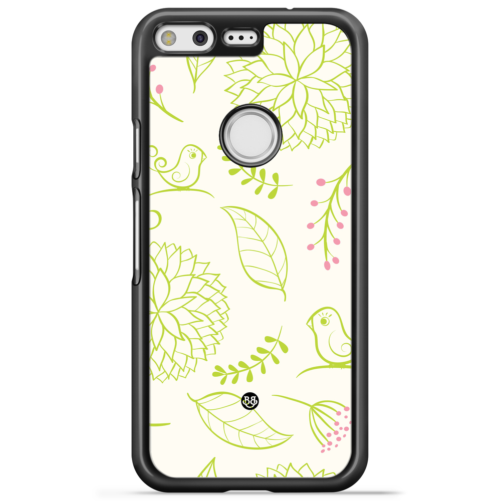 Google Pixel Case - Green Floral