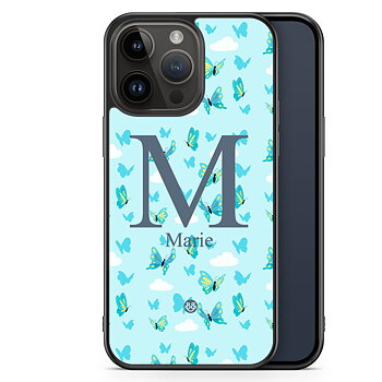 iPhone 14 Pro Max Custom Skal - AWAKEN - Butterfly Blue
