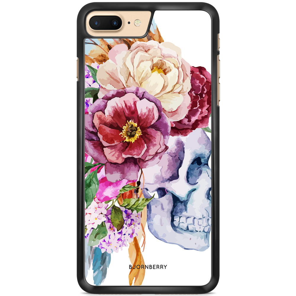 iPhone 7 Plus Case - Skull & Flowers