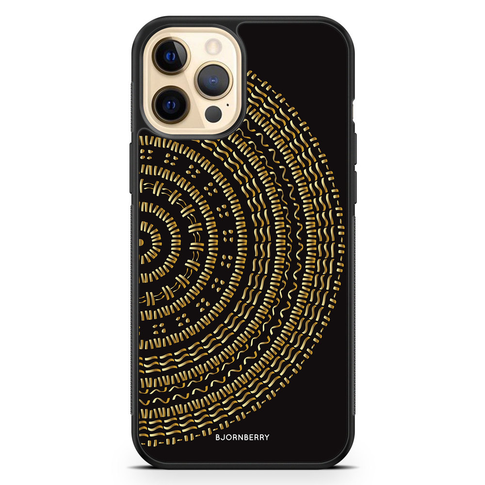 iPhone 12 Pro Max Case - Mandala Gold/Black