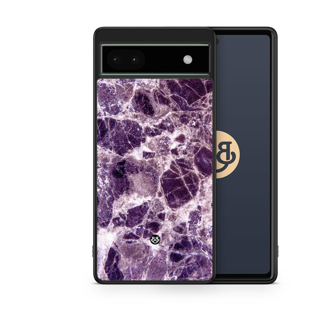Google Pixel 6a Case - Purple Marble