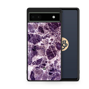 Google Pixel 6a Skal - Lila Marmor