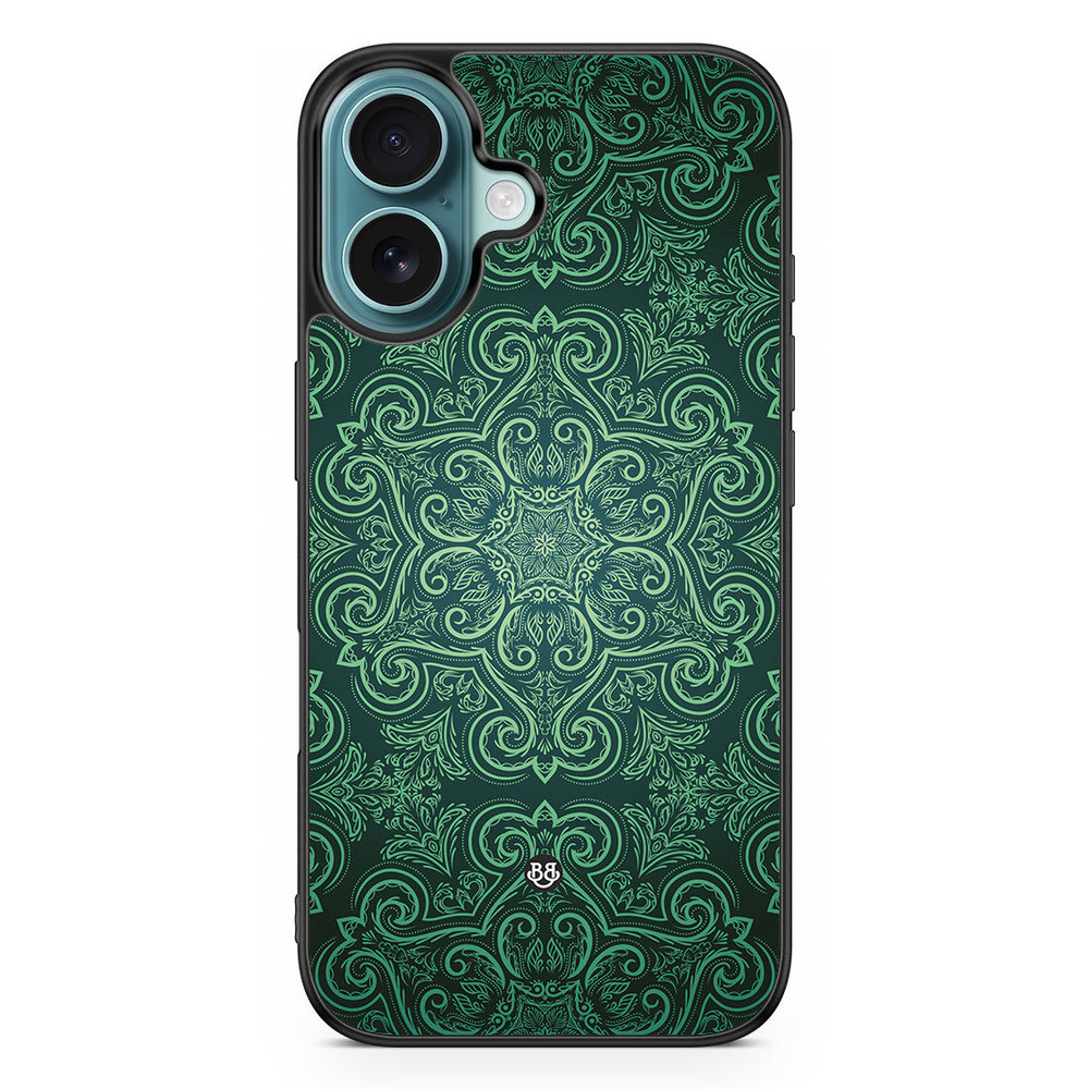 iPhone 16 Case - Green Retro Pattern