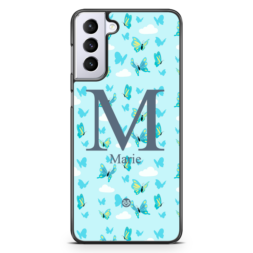 Samsung Galaxy S21 Plus Custom Case - AWAKEN - Butterfly Blue