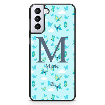 Samsung Galaxy S21 Plus Custom Skal - AWAKEN - Butterfly Blue