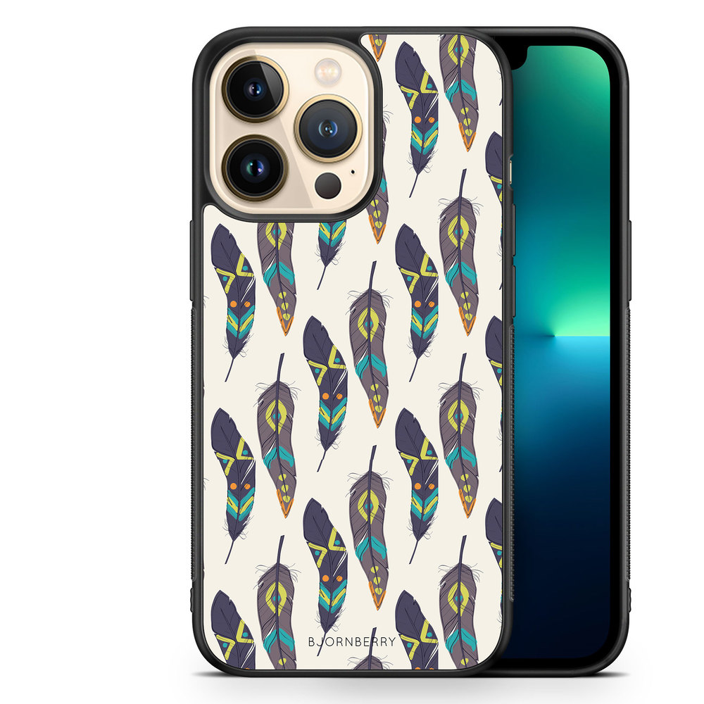 iPhone 13 Pro Case - Ethnic Feathers
