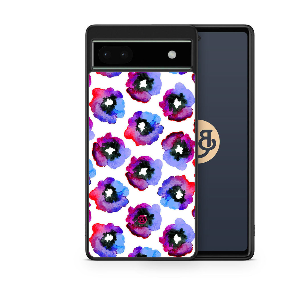 Google Pixel 6a Case - Violet Flowers