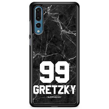 Huawei P20 Pro Custom Case - Black Marble Number