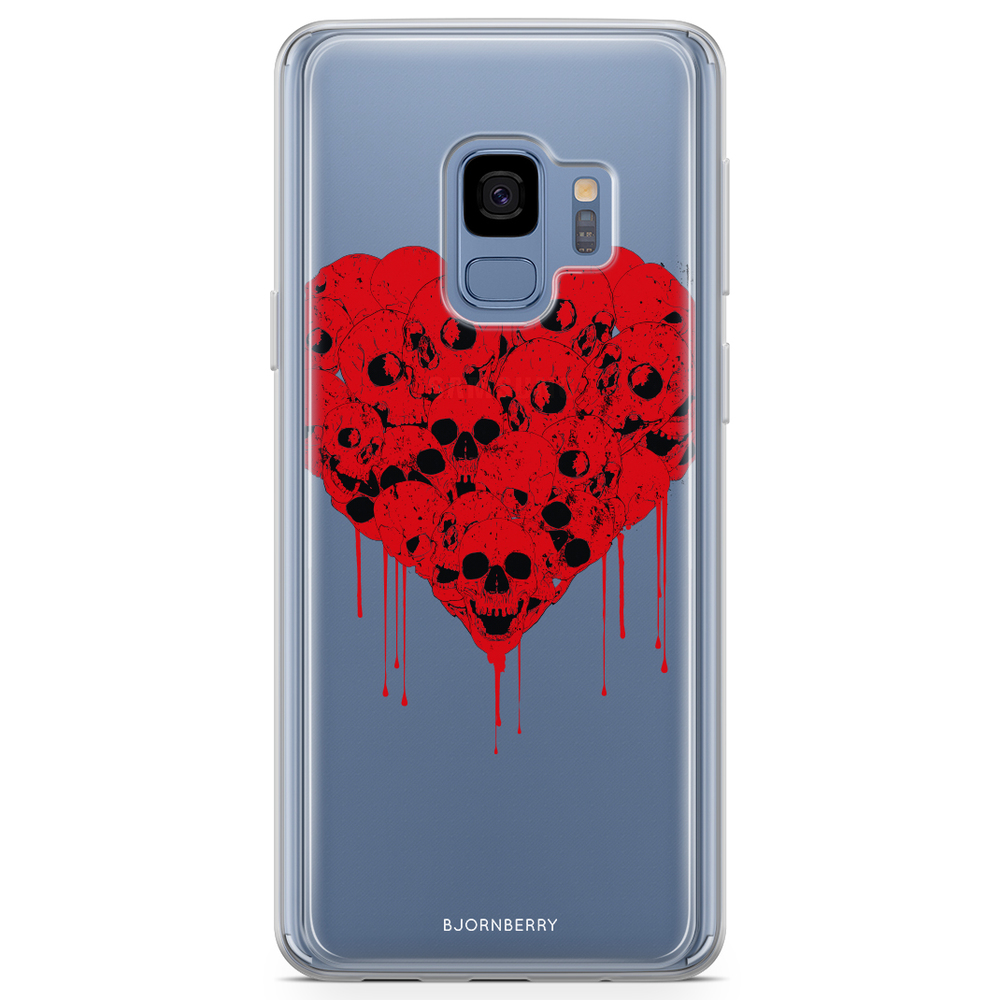 Samsung Galaxy S9 Fashion Case - Skull Heart