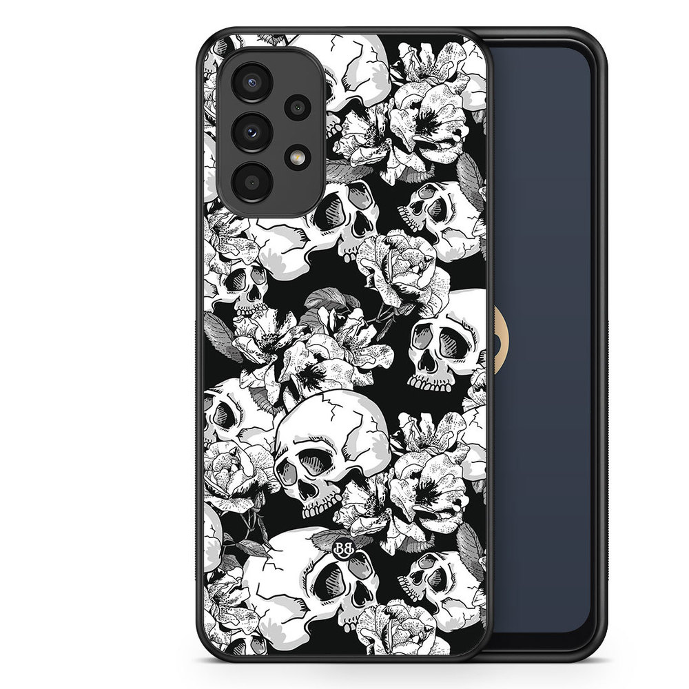 Samsung Galaxy A13 Case - Skull & Roses