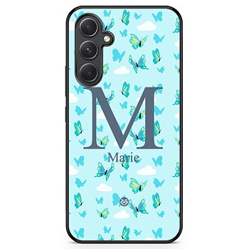 Samsung Galaxy A54 5G Custom Skal - AWAKEN - Butterfly Blue