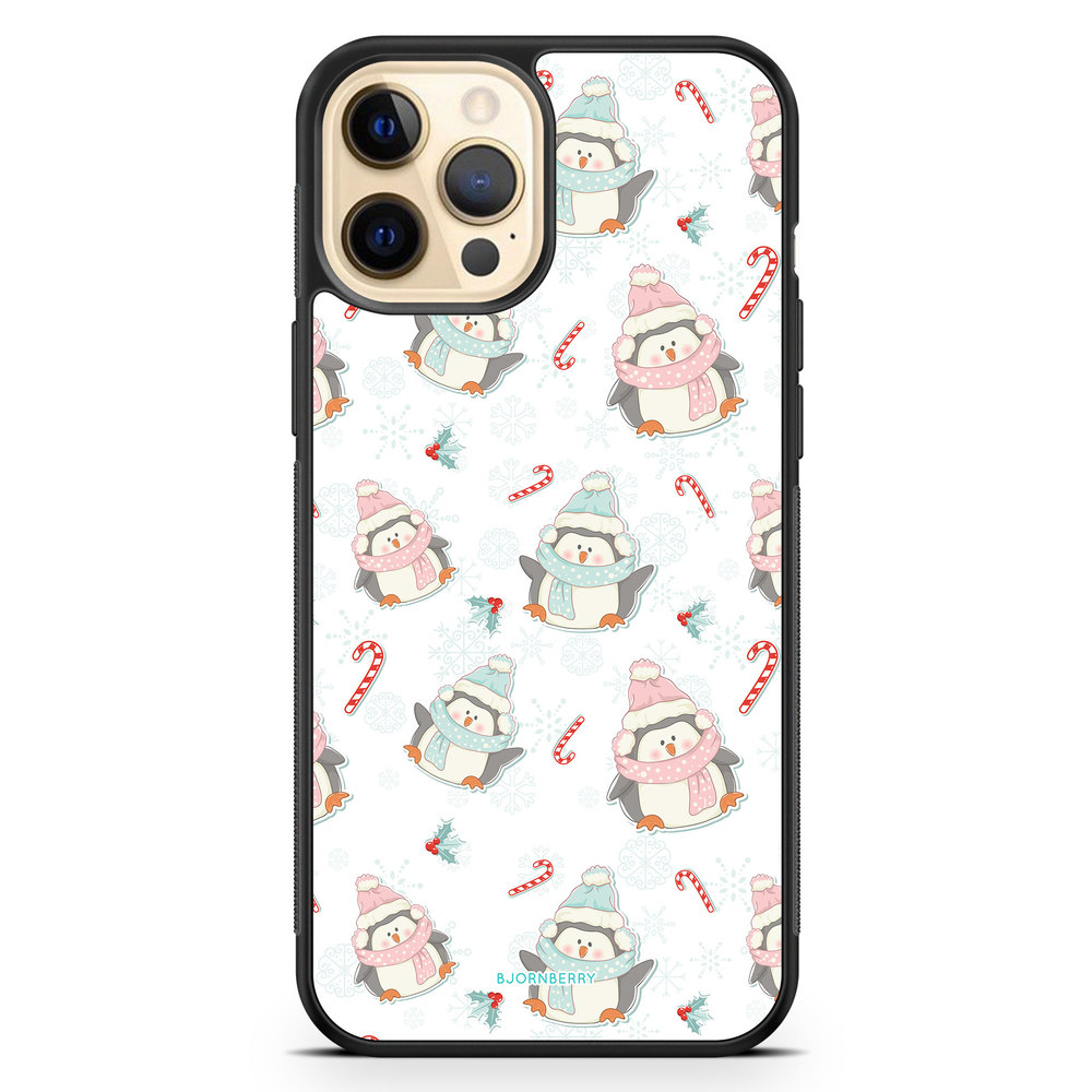 iPhone 12 Pro Max Case - Christmas Penguins