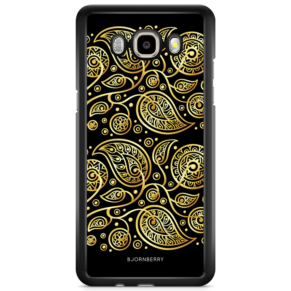 Samsung Galaxy J3 (2016) Skal - Guld Blommor