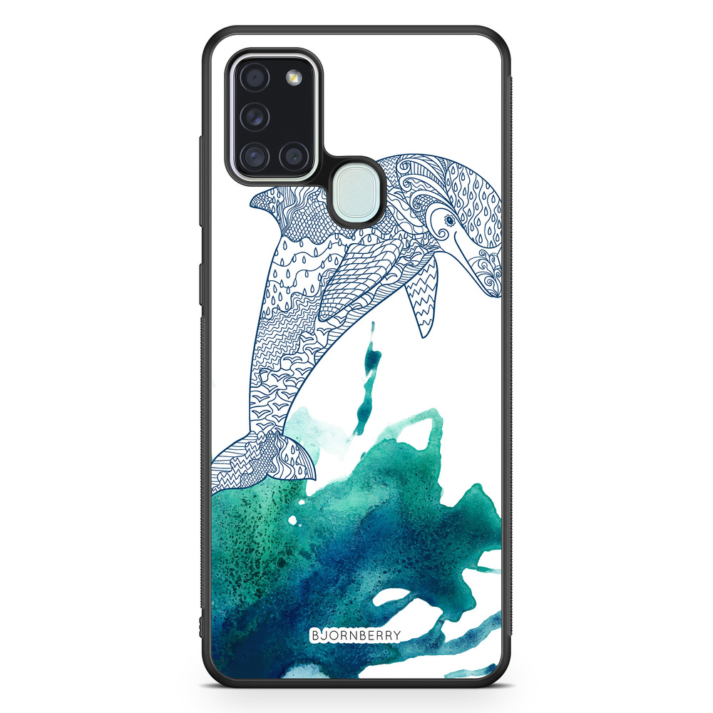 Samsung Galaxy A21s Case - Mandala Dolphine