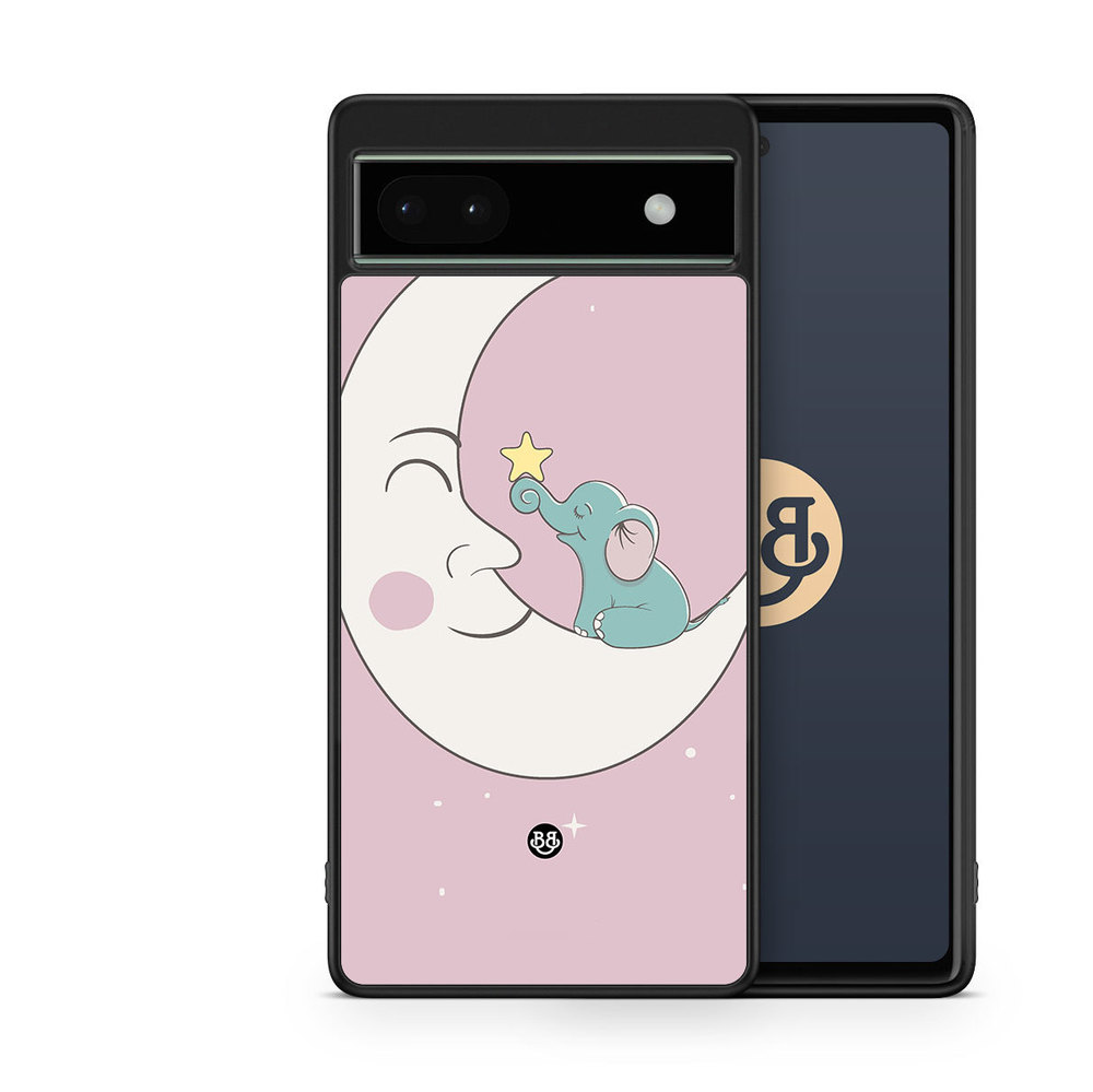 Google Pixel 6a Case - Elephant Moon