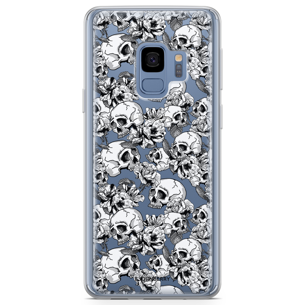 Samsung Galaxy S9 Fashion Case - Skull & Roses