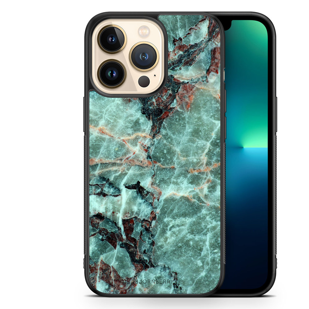 iPhone 13 Pro Case - Green Marble