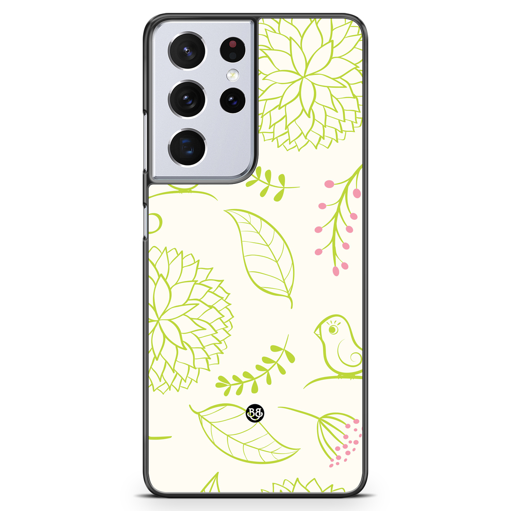 Samsung Galaxy S21 Ultra Case - Green Floral
