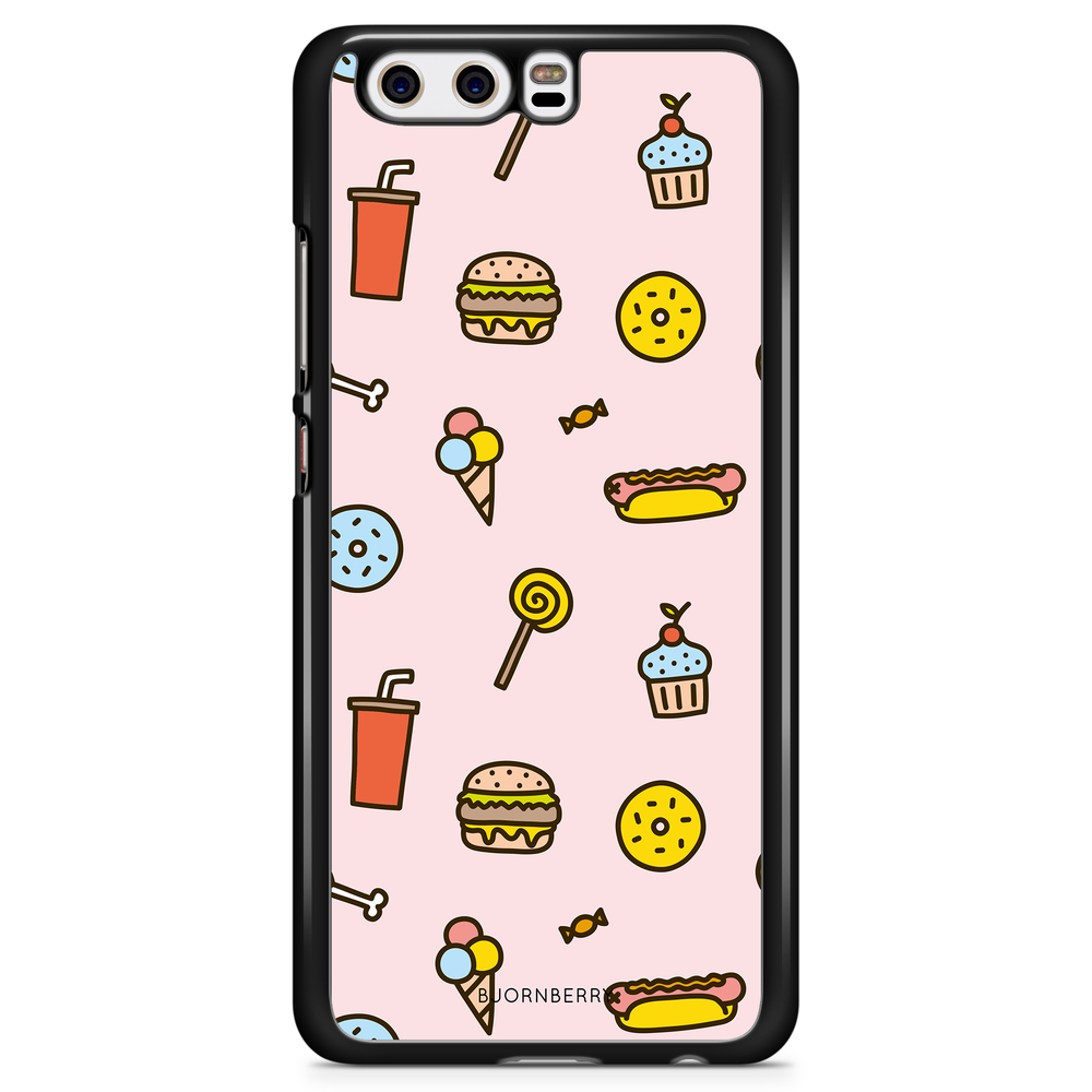 Huawei P10 Plus Case - Junk Food Pattern