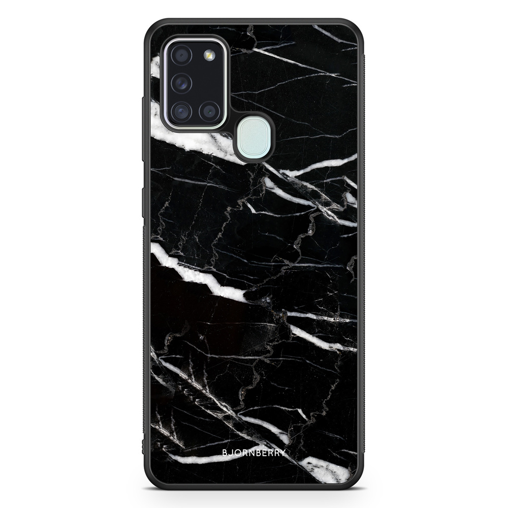 Samsung Galaxy A21s Case - Black Marble