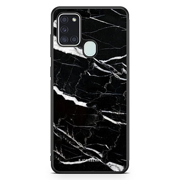 Samsung Galaxy A21s Case - Black Marble
