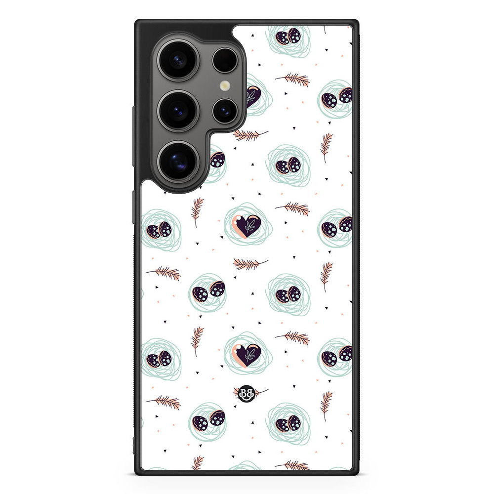 Samsung Galaxy S24 Ultra Case - Eggs and Hearts