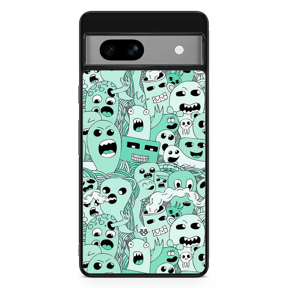 Google Pixel 7a Case - Spökmönster