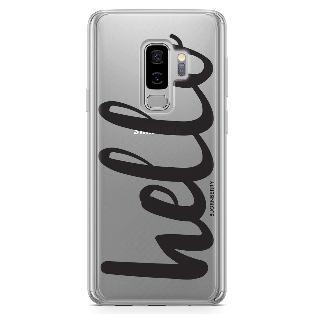 Samsung Galaxy S9 Plus Fashion Case - Hello Black
