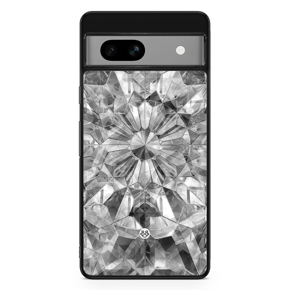 Google Pixel 7a Case - Grey Crystals