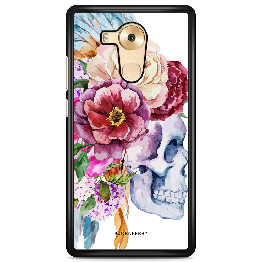 Huawei Mate 8 Case - Skull & Flowers