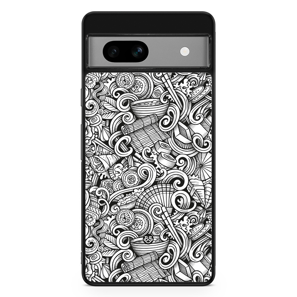 Google Pixel 7a Case - Japanese Pattern