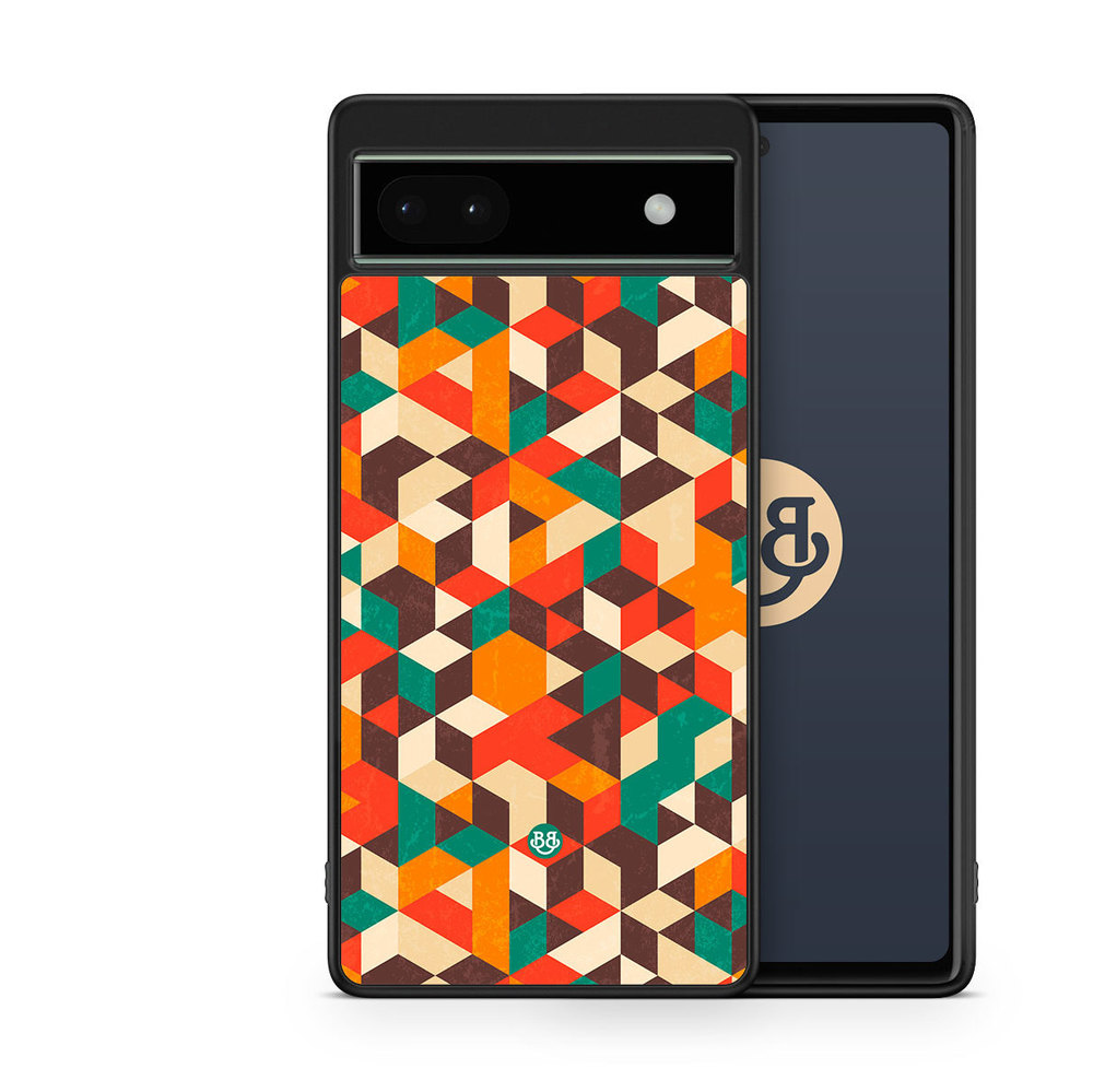 Google Pixel 6a Case - Retro Geometric