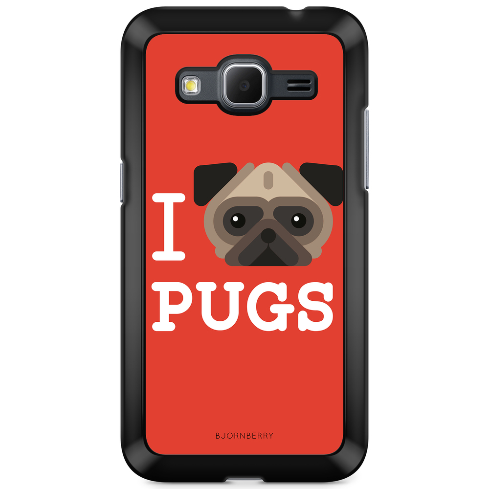 Samsung Galaxy Core Prime Case - I Love Pugs