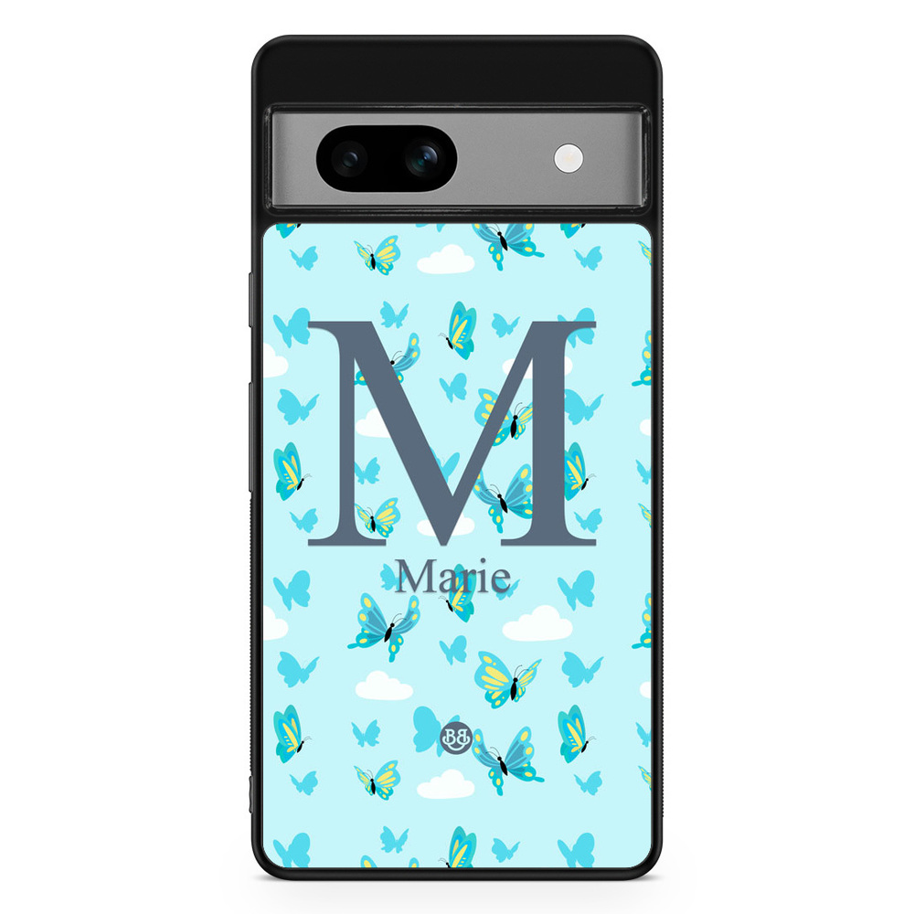 Google Pixel 7a Custom Case - AWAKEN - Butterfly Blue