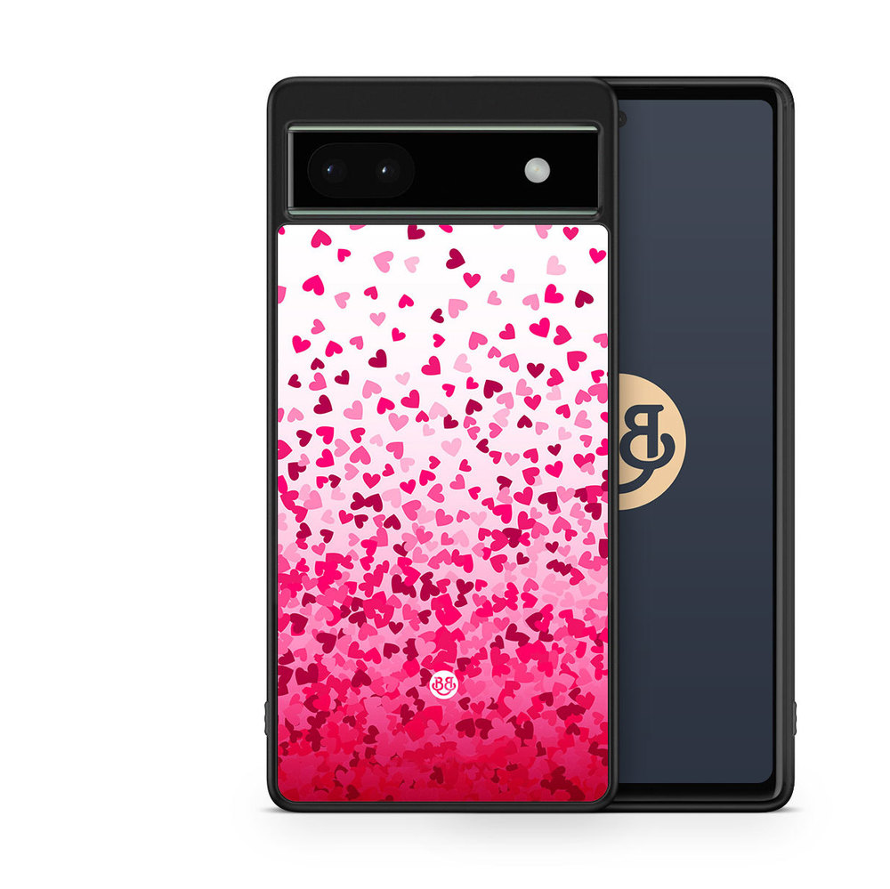 Google Pixel 6a Case - Heart Confetti