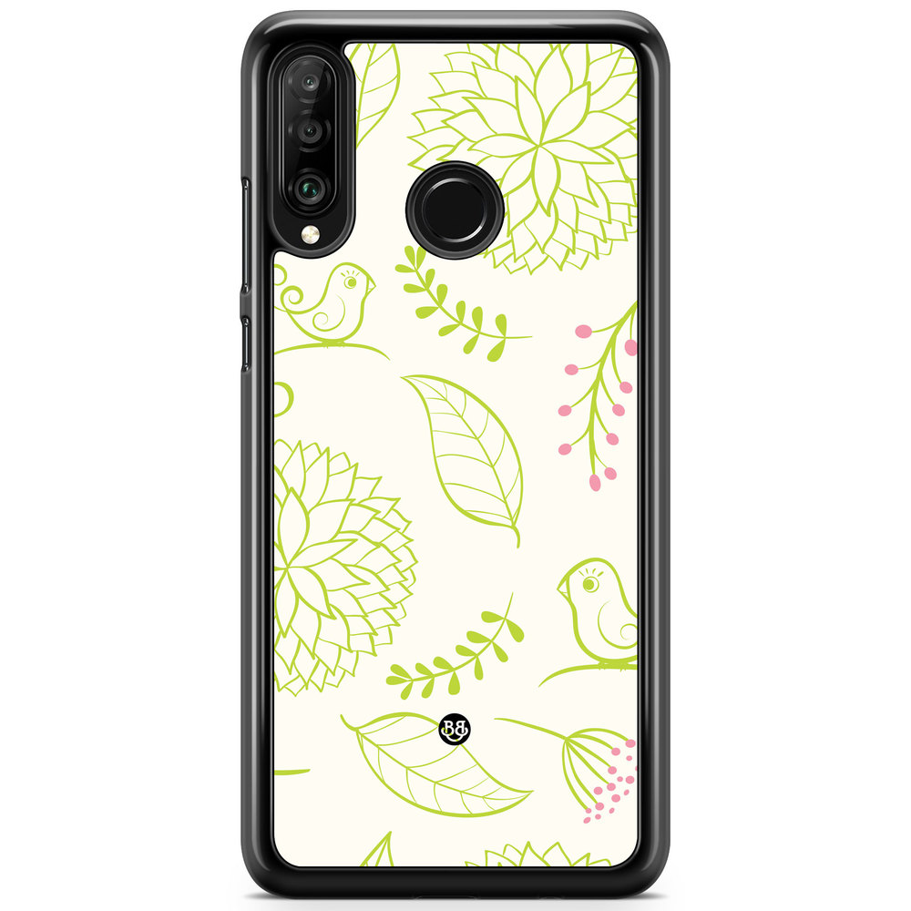 Huawei P30 Lite Case - Green Floral