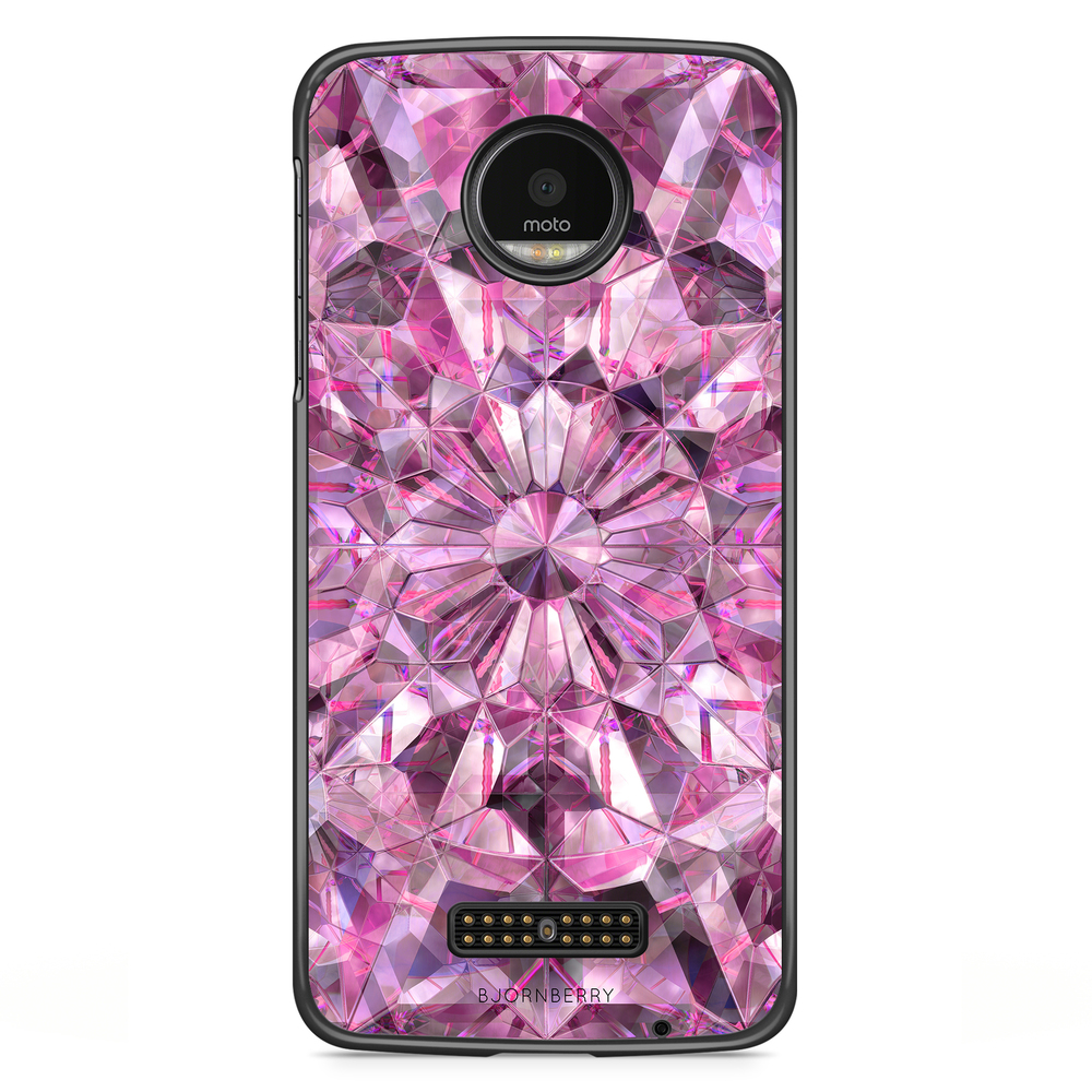 Moto Z2 Play Case - Pink Crystals