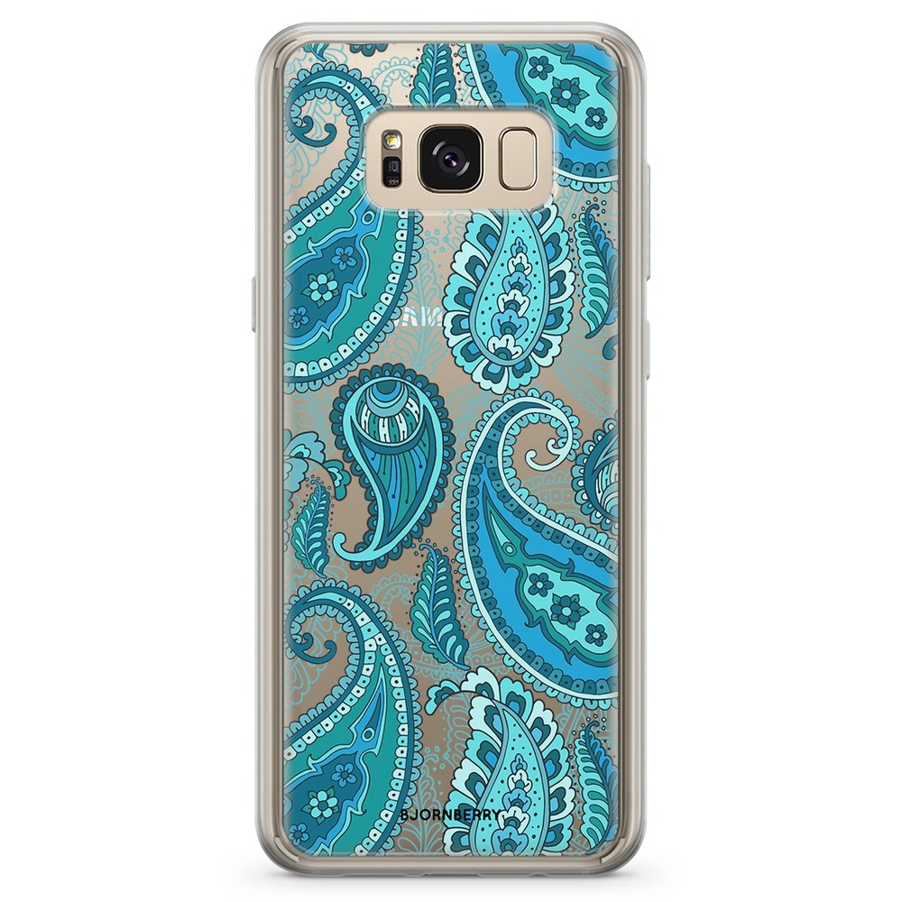 Samsung Galaxy S8 Plus Fashion Skal - Blå Paisley
