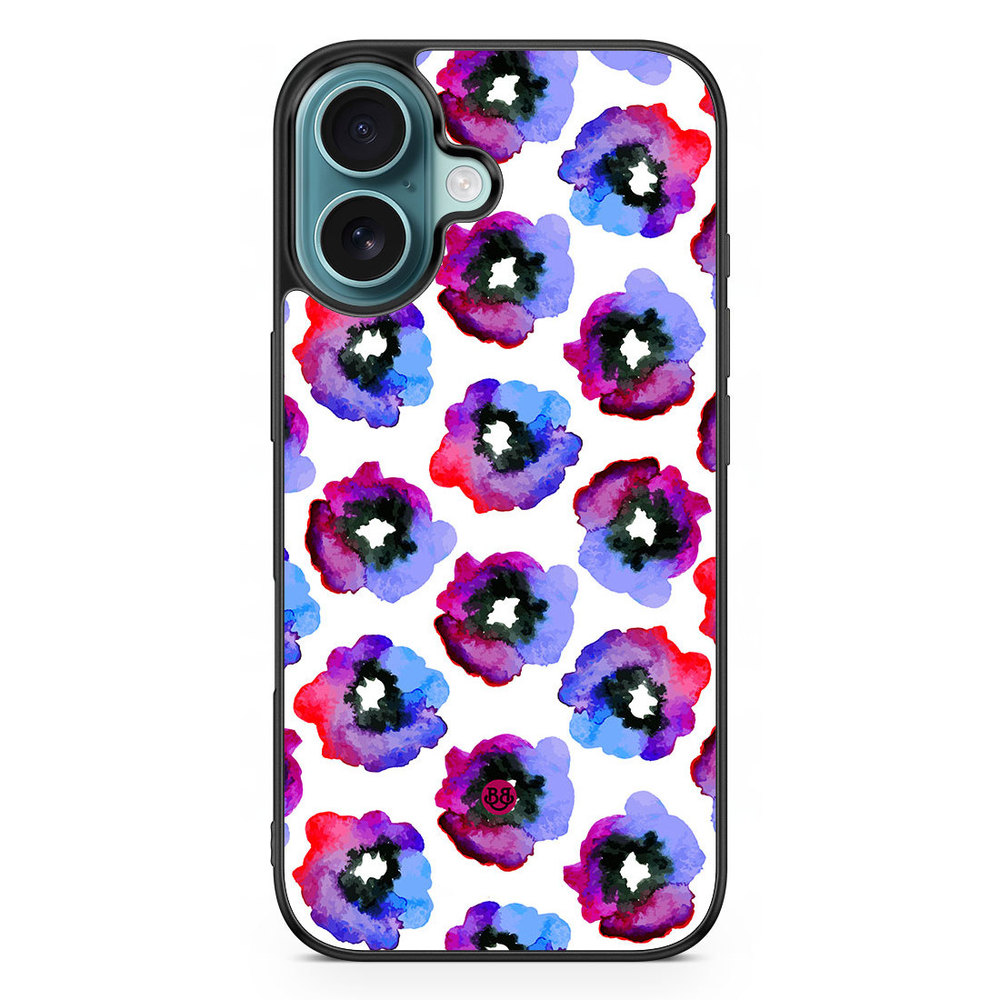 iPhone 16 Case - Violet Flowers