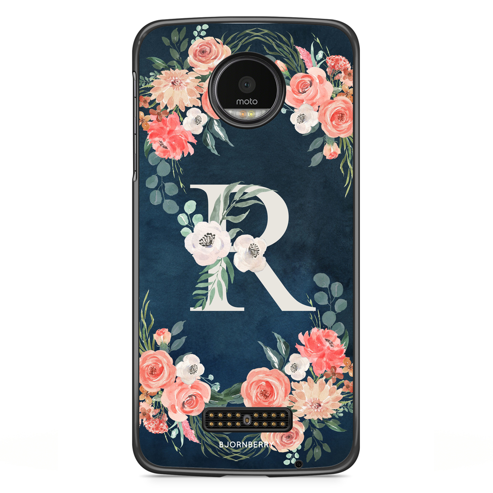 Moto Z2 Play Case - Monogram R