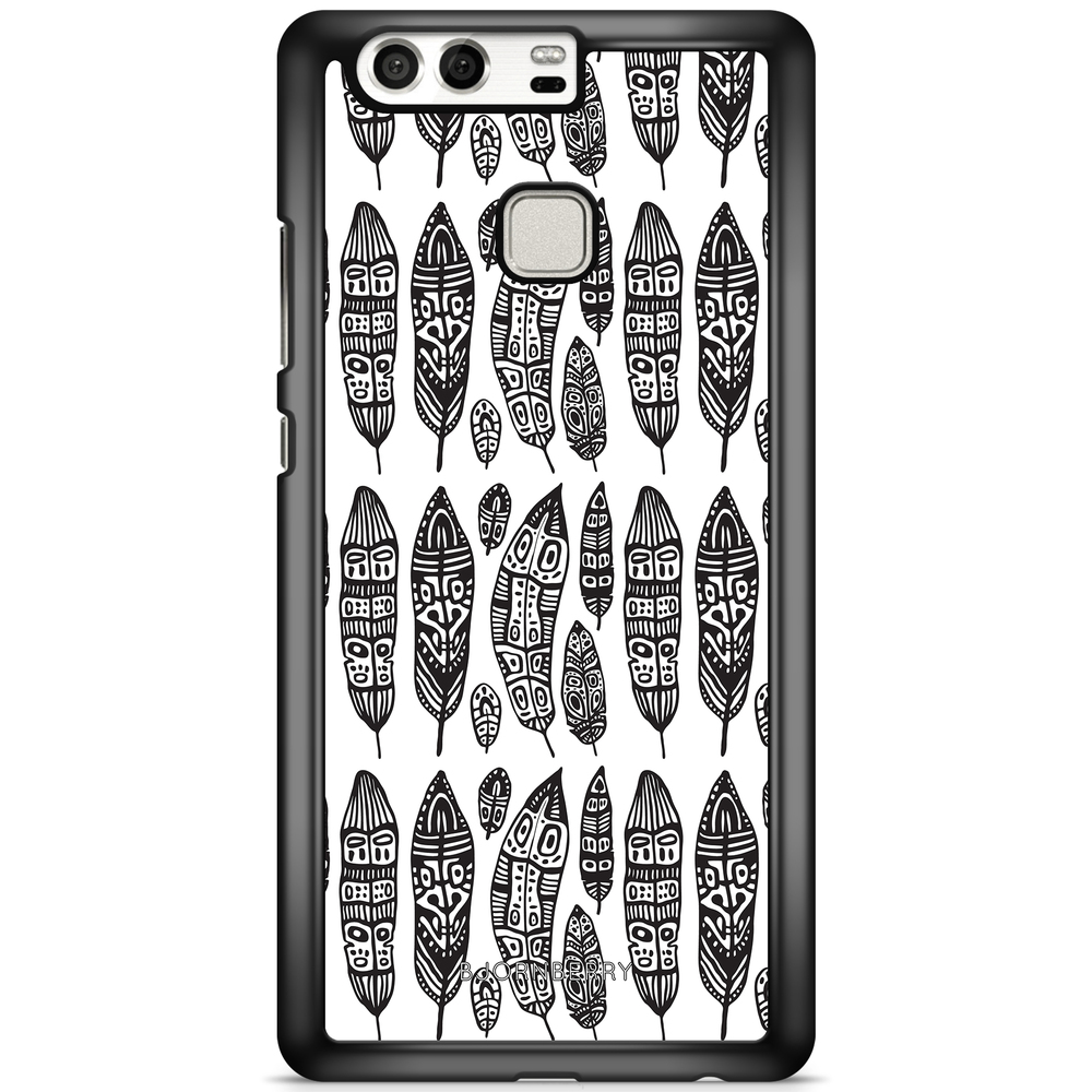 Huawei P9 Case - Vintage Feathers